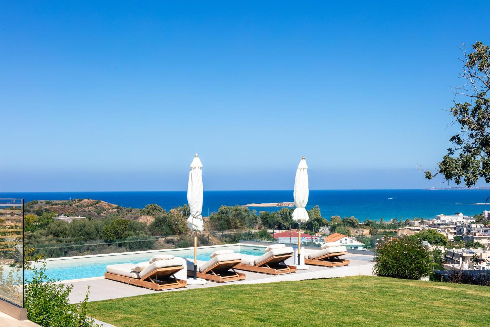 Centro Golden View Villa Chania  Bagian luar foto