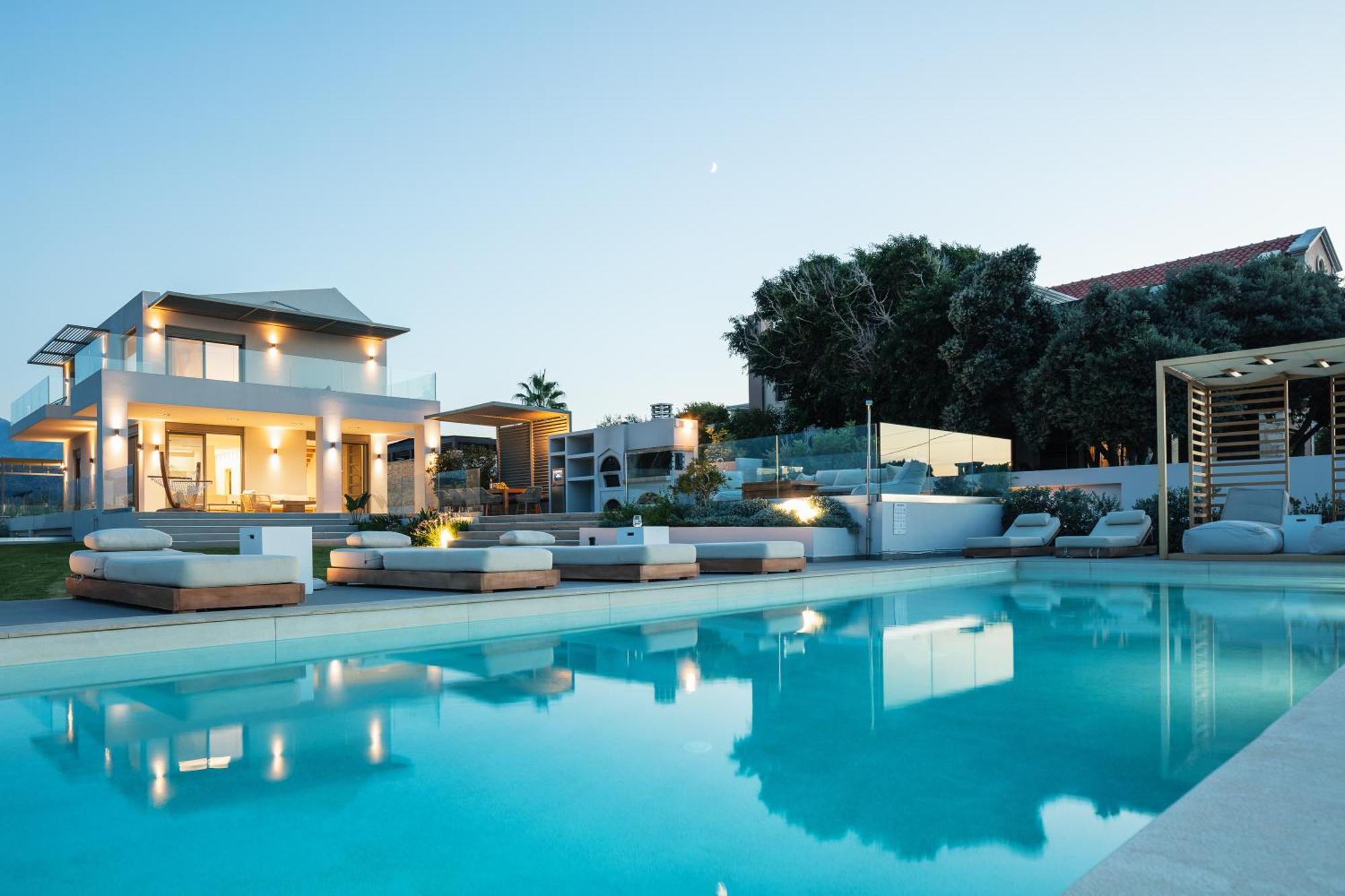 Centro Golden View Villa Chania  Bagian luar foto