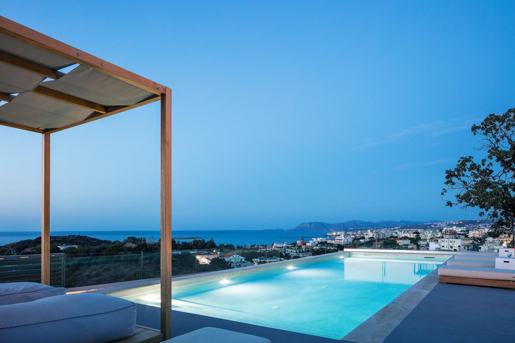 Centro Golden View Villa Chania  Bagian luar foto