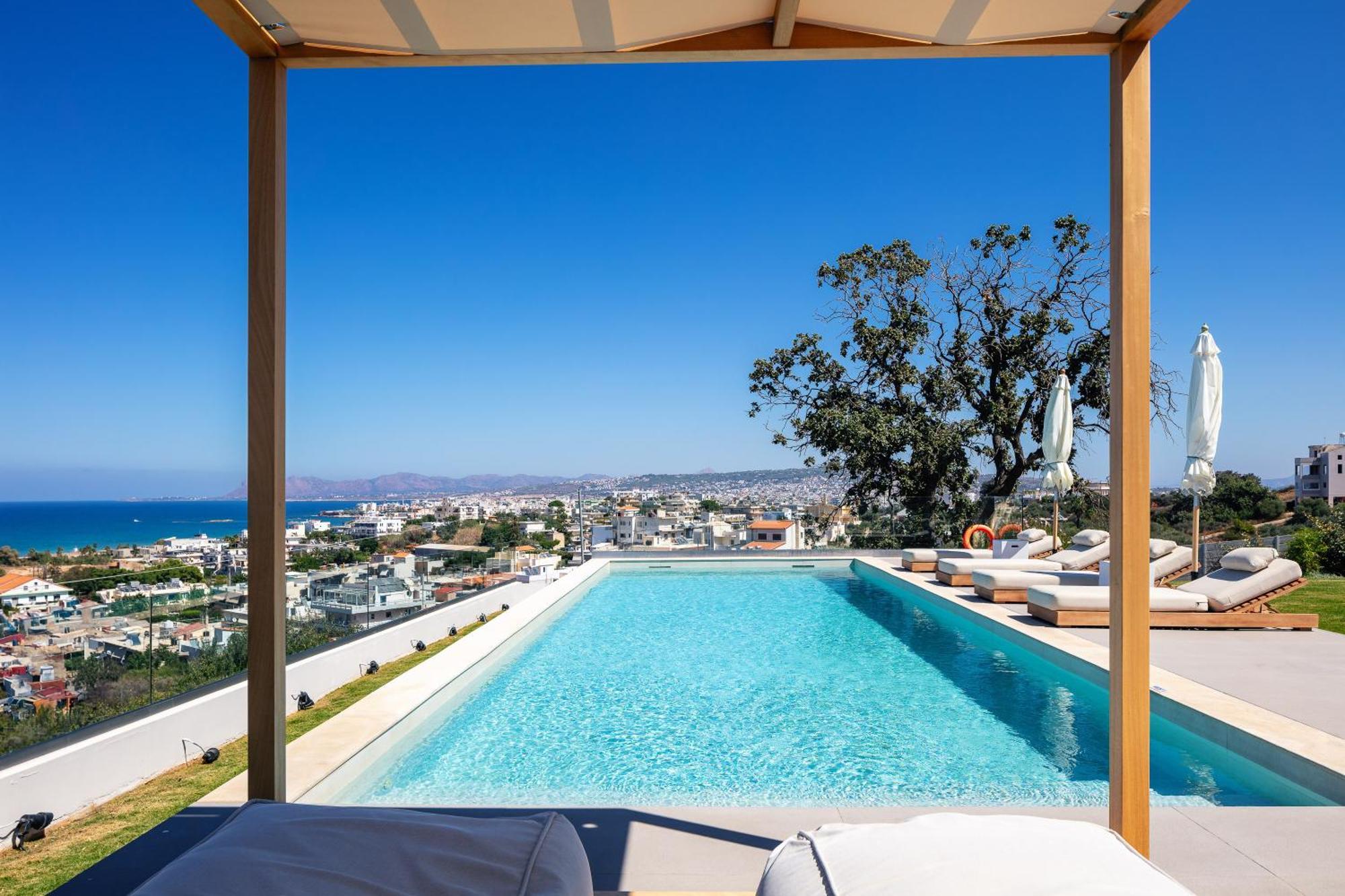 Centro Golden View Villa Chania  Bagian luar foto