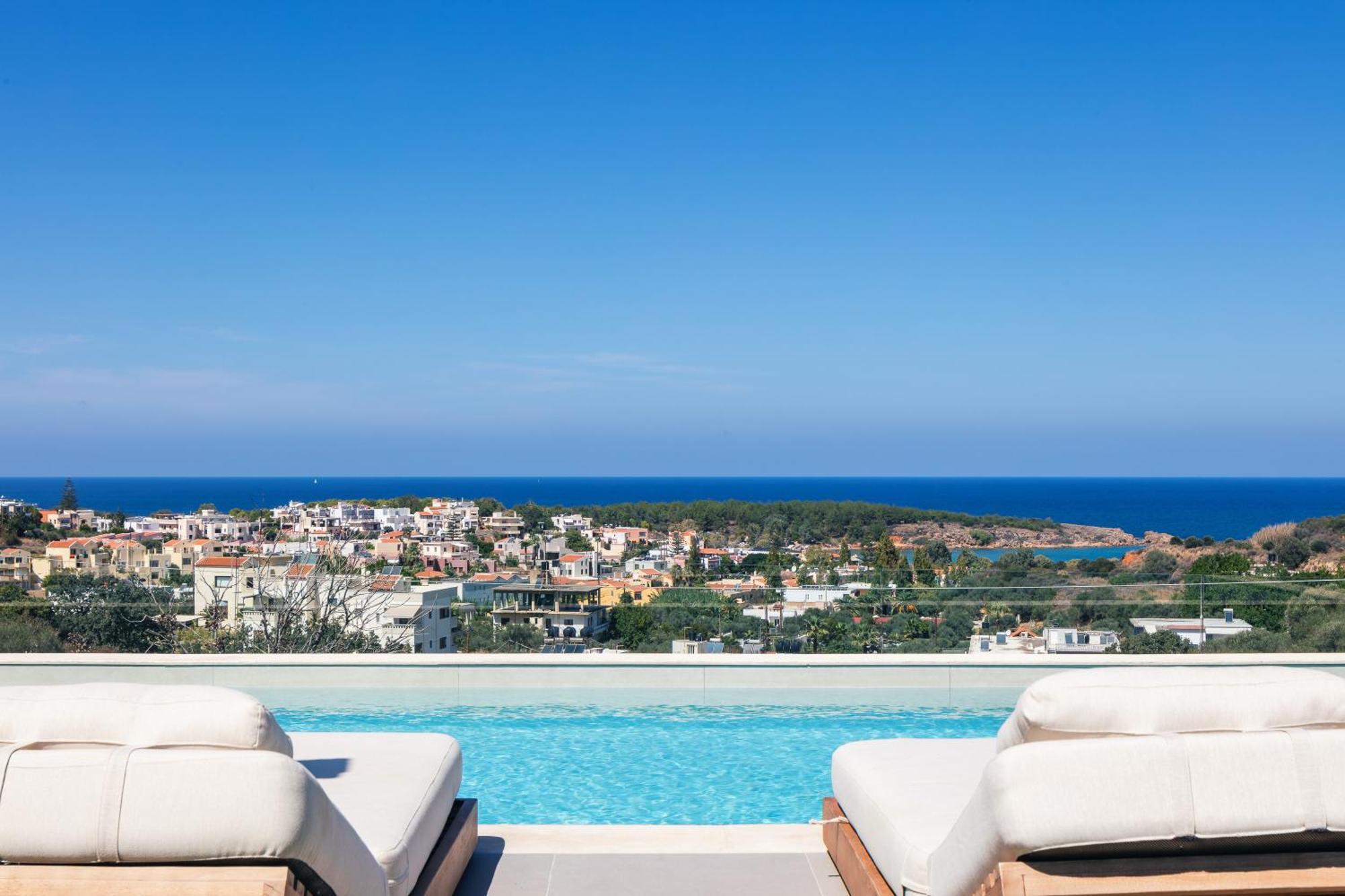 Centro Golden View Villa Chania  Bagian luar foto