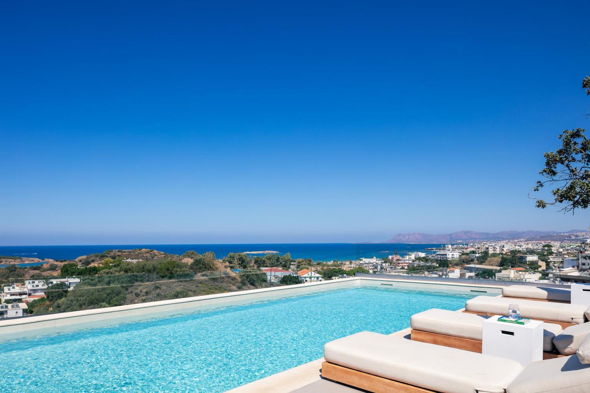 Centro Golden View Villa Chania  Bagian luar foto