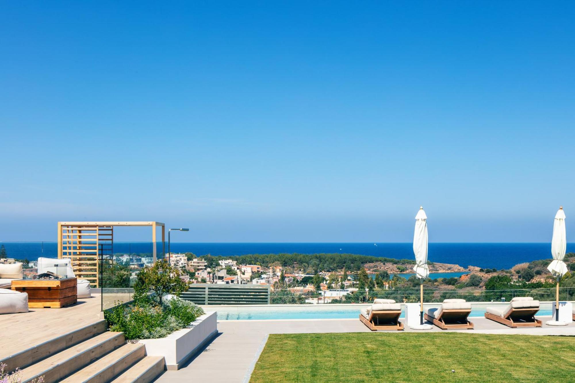 Centro Golden View Villa Chania  Bagian luar foto